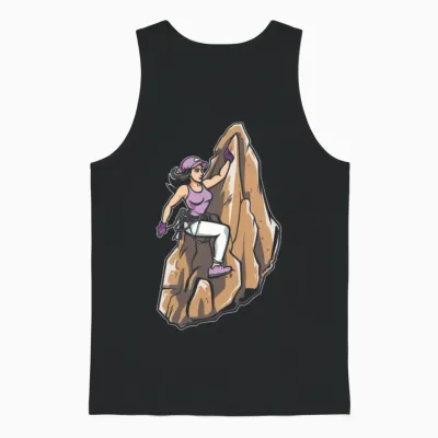 Hiking Hike Cool Unisex Tank Top - Black