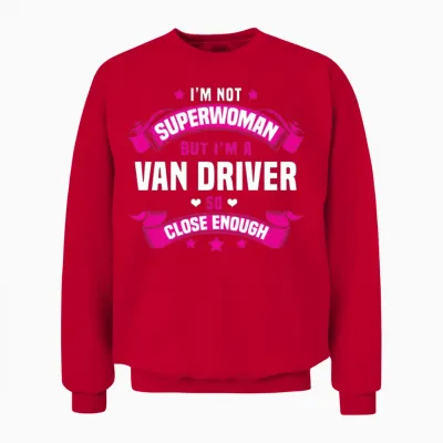 Van Driver Unisex Sweatshirt - Red