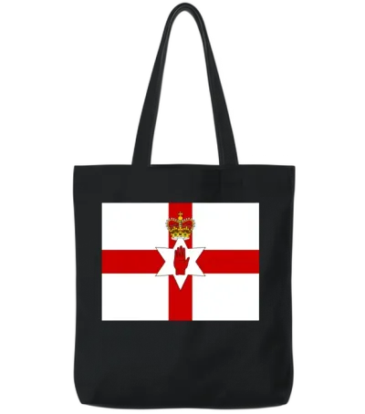 Northern Ireland Tote Bags - Black