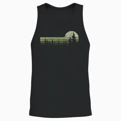 Wald Bäume Natur Wandern Naturliebhaber Vintage Classic Nature Wilderness T-Shirt Black Small Eu Small M 16.5 Crew Neck Short Sleeve Women's Nature Friends Hikers Unisex Tank Top - Black