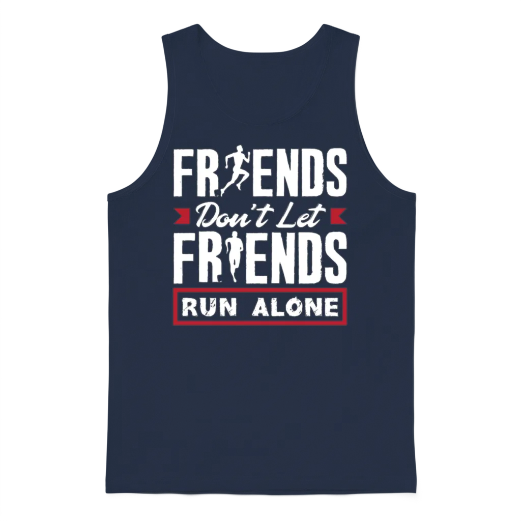 Friends Don't Let Friends Walk Alone Unisex Tank Top - Navy