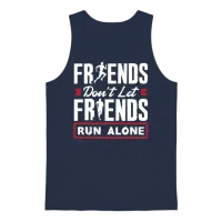Friends Don't Let Friends Walk Alone Unisex Tank Top - Navy – 1
