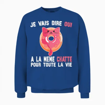 T-Shirt Evg Same Pussy for the Whole Life to Be Groom Unisex Sweatshirt - Royal