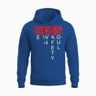 Boss Logo Funny Unisex Hoodie - Royal