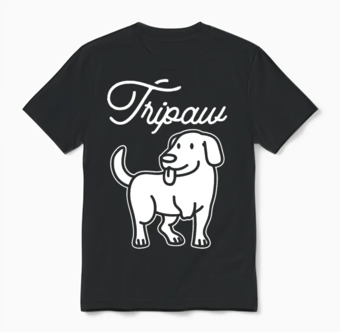 Tripawd Dog - Lovers Unisex T-Shirt in Black