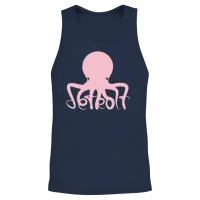 Detroit Red Wings Octopus Hockey Unisex Tank Top - Navy – 2