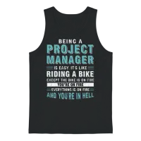 Project Manager Gifts - Being a Project Manager Unisex Tank Top - Black – 1