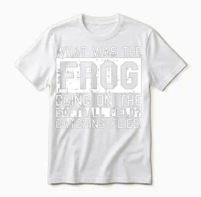 Softball Funny Unisex T-Shirt - White