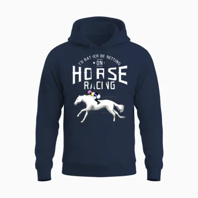 I D Rather Be Betting on Horse Racing for Horse Unisex Hoodie - Navy