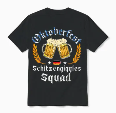 Oktoberfest Squad Bavarian Festival Munich Beer Men Women Unisex T-Shirt - Black