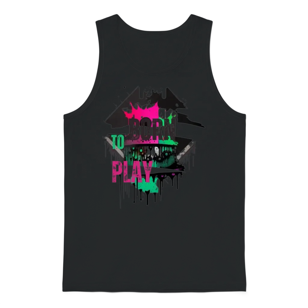 Street Culture Grunge Style Unisex Tank Top - Black