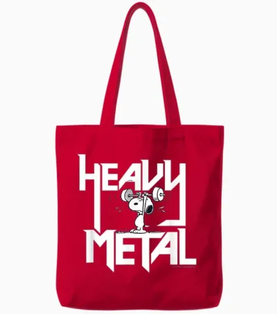Peanuts - Snoopy Heavy Metal Tote Bags - Red
