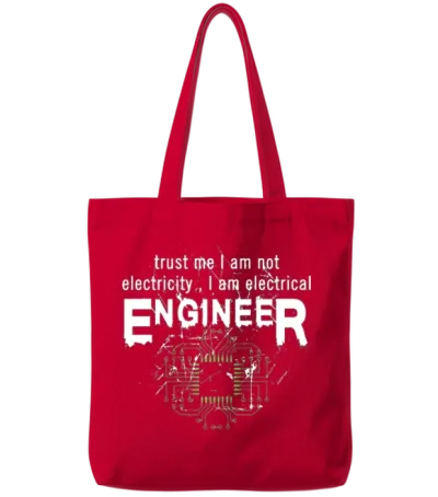 Electrical Engineer Tote Bags - Red