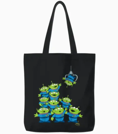 Disney and Pixar's Toy Story Aliens & the Claw Signature Tote Bags - Black