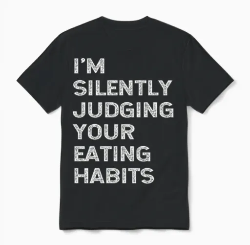 Funny Registered Dietitian Dietician Eating Gift Unisex T-Shirt in Black