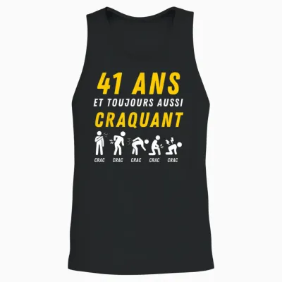 Idée Cadeau Humour 41e Anniv 1985 Anniversaire 41 Ans Homme Unisex Tank Top - Black