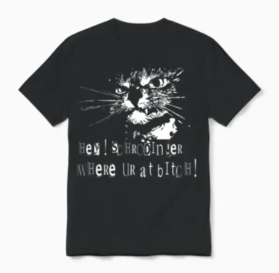 Schrodinger's Cat Unisex T-Shirt - Black