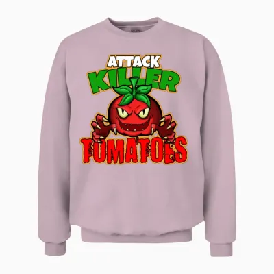Funny Tomato Outfit Unisex Sweatshirt - Light Pink
