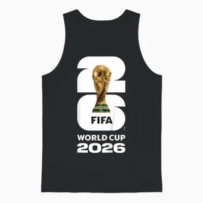 Kids Fifa World Cup26 Fifa Gold Trophy Unisex Tank Top - Black