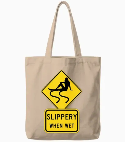 Road Tote Bags - Natural