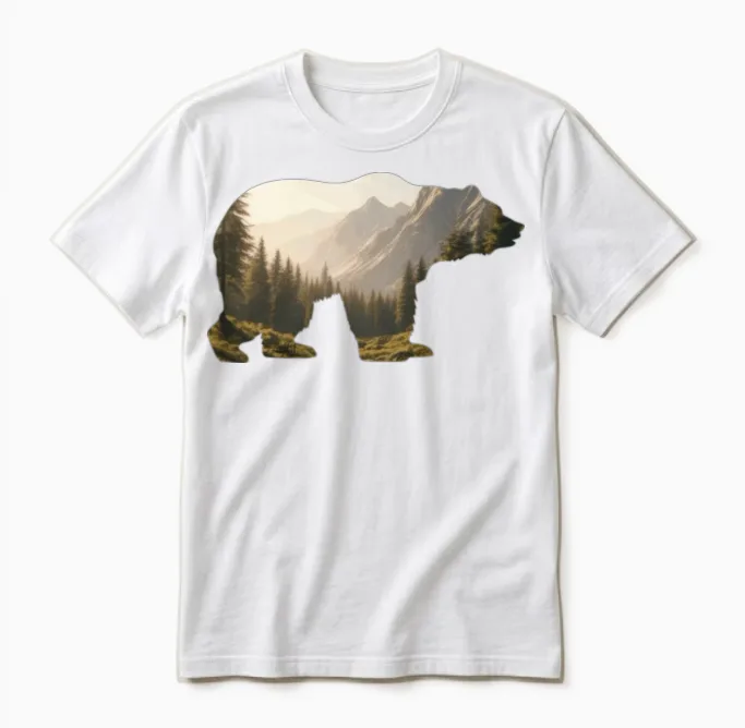 Bear ๐ป Wildlife Gift Unisex T-Shirt in White
