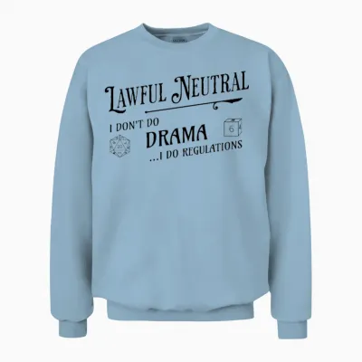 Alignment Lawful Neutral Unisex Sweatshirt - Light Blue