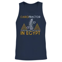 Funny Cairo Egypt Puns for Egyptian Archaeologist Unisex Tank Top - Navy – 2