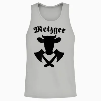 Zunftwappen Handwerker Metzger Symbol Fleischer Wappen Unisex Tank Top - Ash