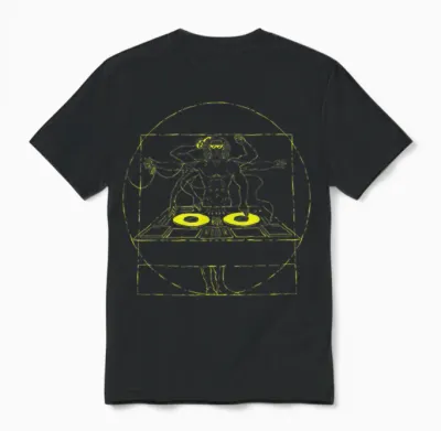 Techno Rave Hardstyle Merch Dj Festival / Party Hardstyle T-Shirt, Black, S Unisex T-Shirt - Black