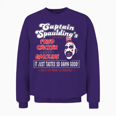 Funny Captain Spaulding for President Unisex Sweatshirt - Purple