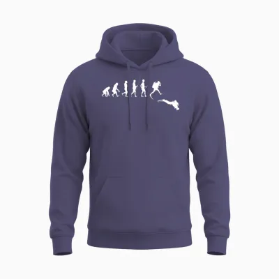 Scuba Diver Evolution Scuba Diving Dive Underwater Unisex Hoodie - Heather Sport Dark Navy