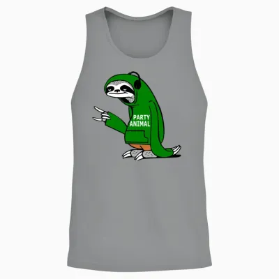 Party Animal Funny Unisex Tank Top - Sport Grey