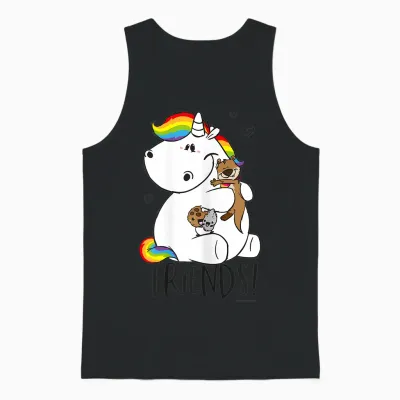Pummeleinhorn - Friends Fun Unisex Tank Top - Black