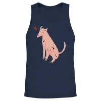 Dog Lover Lovers Unisex Tank Top - Navy – 2