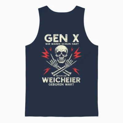Gen X – Hart Bevor Ihr Weicheier Geboren Wart Lustig Rocker Unisex Tank Top - Navy