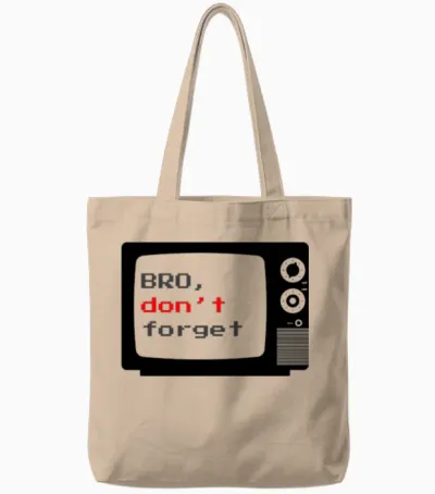 Retro Tv Reminder Tote Bags - Natural