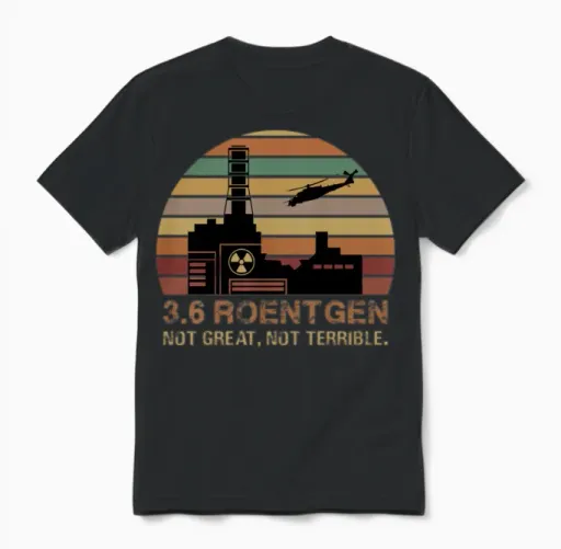 Roentgen 3.6 Not Great Not Terrible Meme Unisex T-Shirt in Black