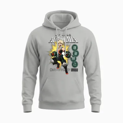 My Hero Academia Katsuki Bakugo Icons Anime Unisex Hoodie - Ash