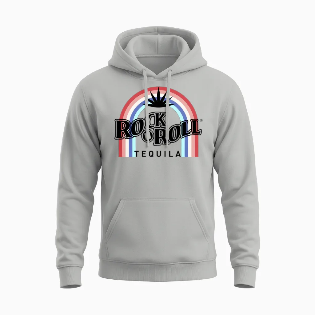 Rock N Roll Tequila Fifth Collection Unisex Hoodie in Ash
