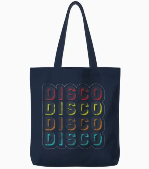 Retro Cool Player Tote Bags - Navy