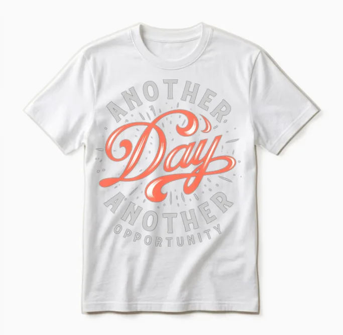 Another Day Another Opportunity Unisex T-Shirt in White