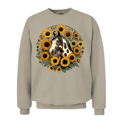 Sunflower Horse Unisex Sweatshirt - Sand