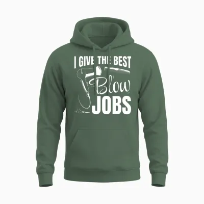 Sarcastic Hair Artist Women Hairdresser Unisex Hoodie - Military Green