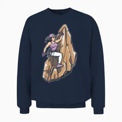Hiking Hike Cool Unisex Sweatshirt - Navy