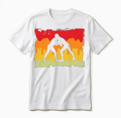 Wrestling Retro Unisex T-Shirt - White