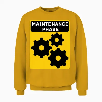 Maintenance Phase Retro Unisex Sweatshirt - Gold