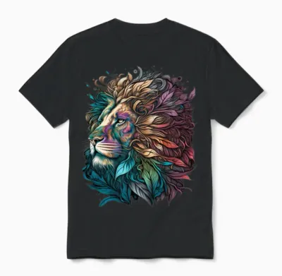Lion Colors Unisex T-Shirt - Black
