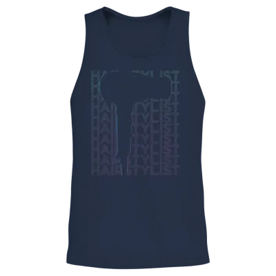 Hairstylist Hairdresser Retro Unisex Tank Top - Navy