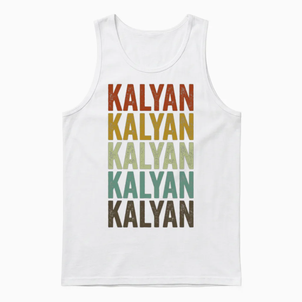 Kalyan India Retro Vintage Unisex Tank Top - White