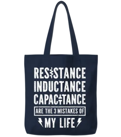 Electrical Engineer Tee Electrical Engineering Ind Tote Bags - Navy